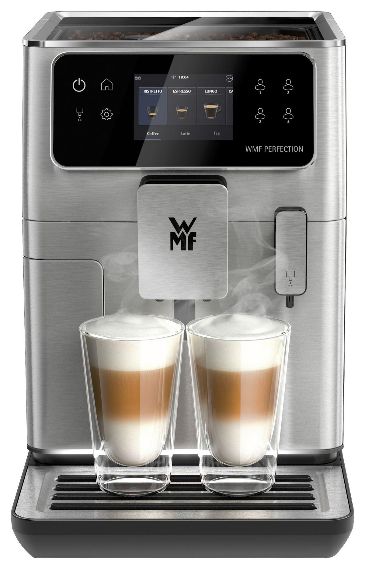 KAFFEEVOLLAUTOMAT Perfection 640  - Edelstahlfarben/Schwarz, Basics, Metall (28,5/39,5/48,0cm) - WMF