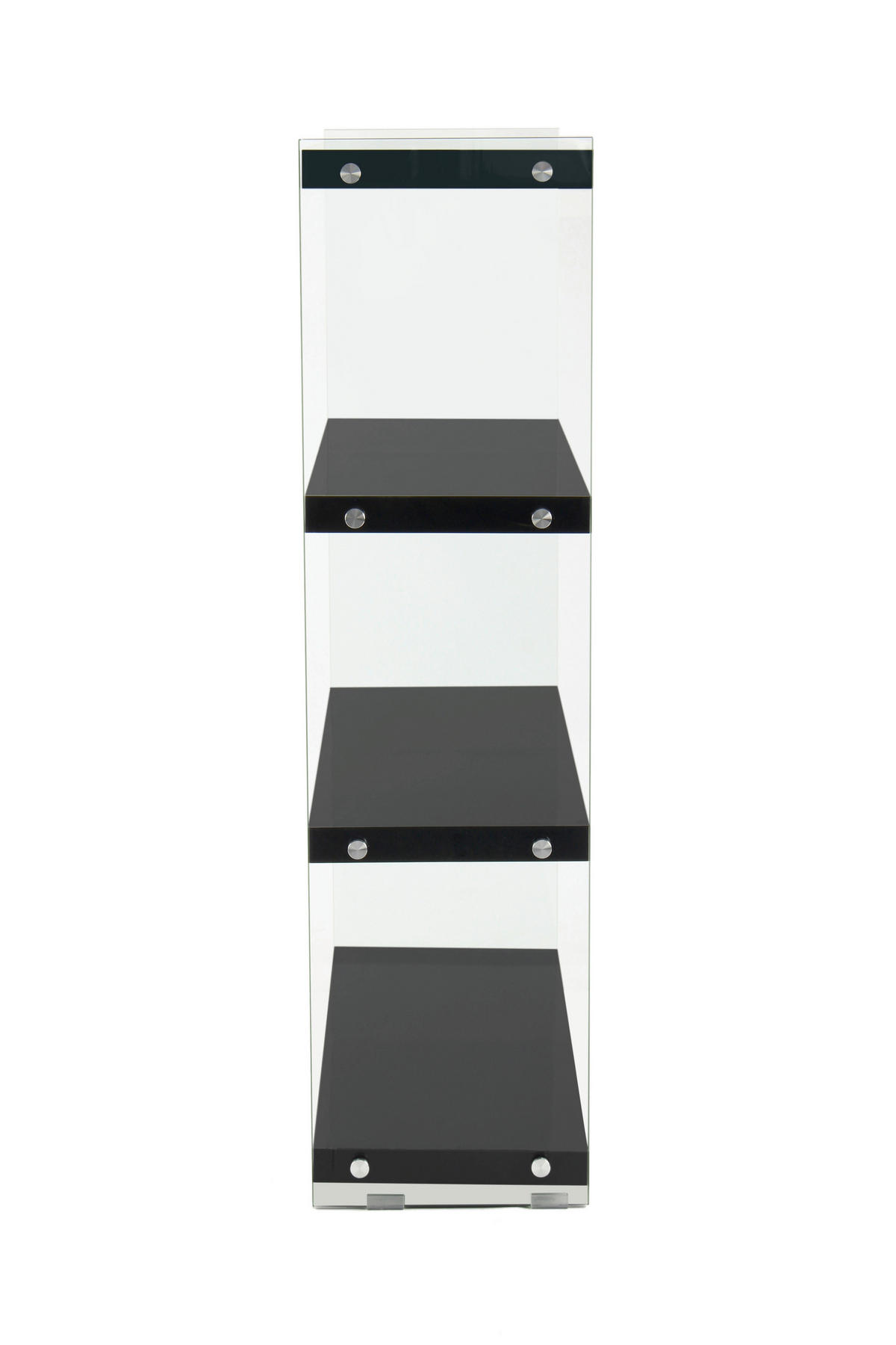 HYLLA i 83/113/29.5 cm svart  - svart, Modern, trämaterial/glas (83/113/29.5cm) - Kayoom