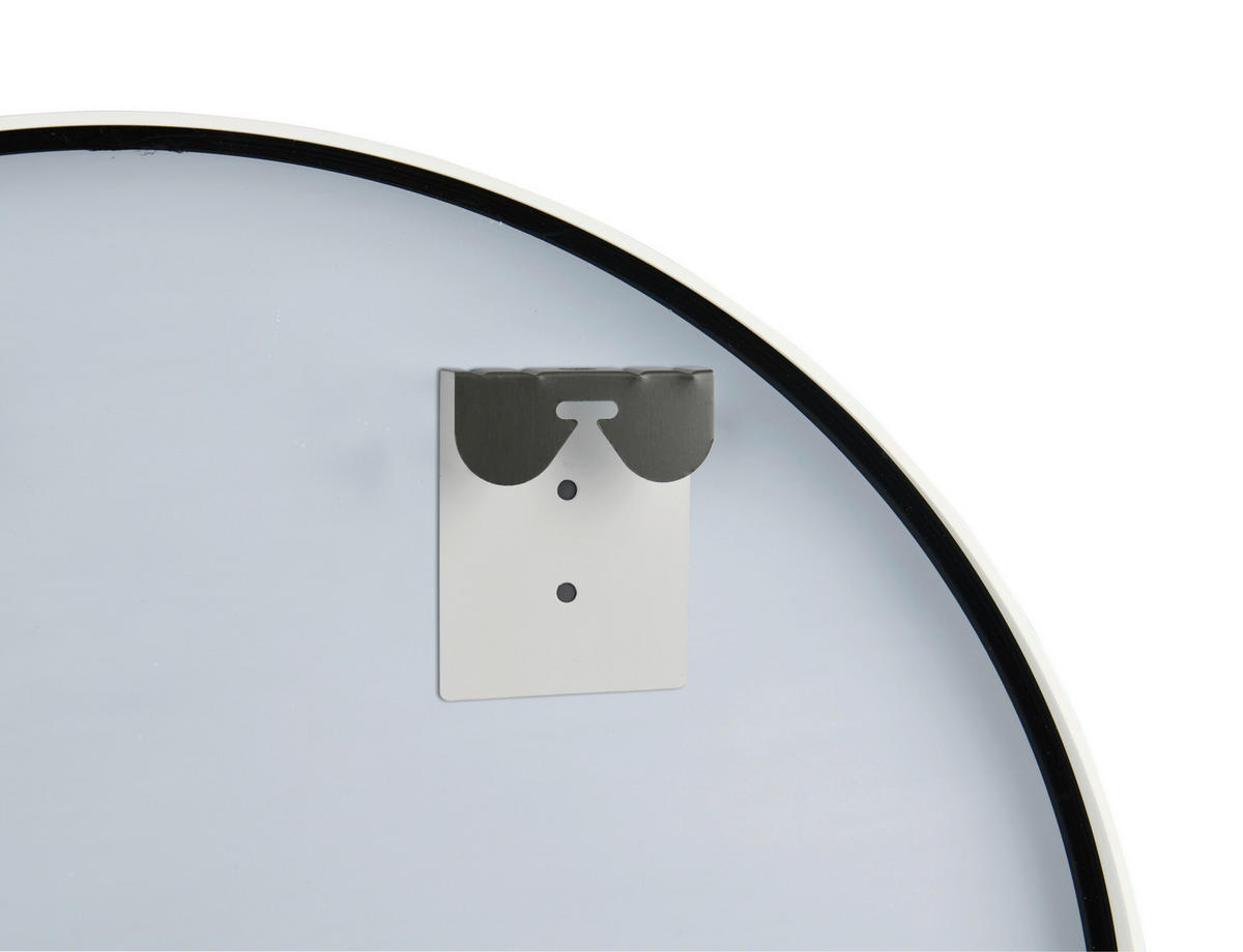 WANDSPIEGEL Weiß  - Weiß, Basics, Glas/Metall (60/60/2,8cm) - Milino