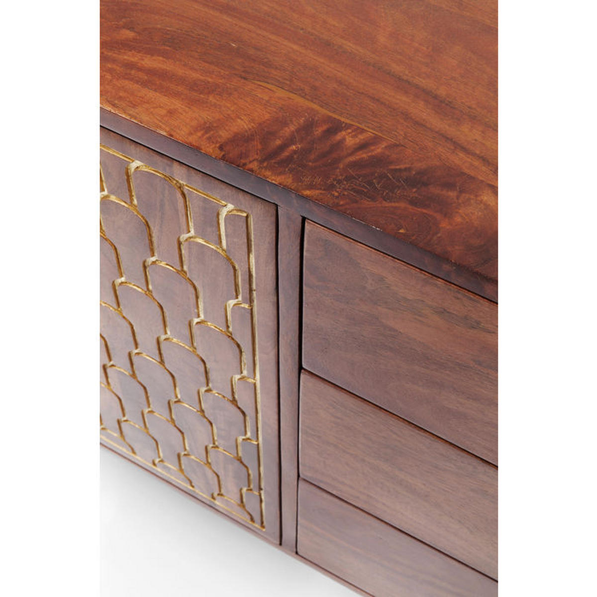 SIDEBOARD  in 145/75/45 cm  - Messingfarben/Goldfarben, Trend, Holz/Holzwerkstoff (145/75/45cm) - Kare-Design