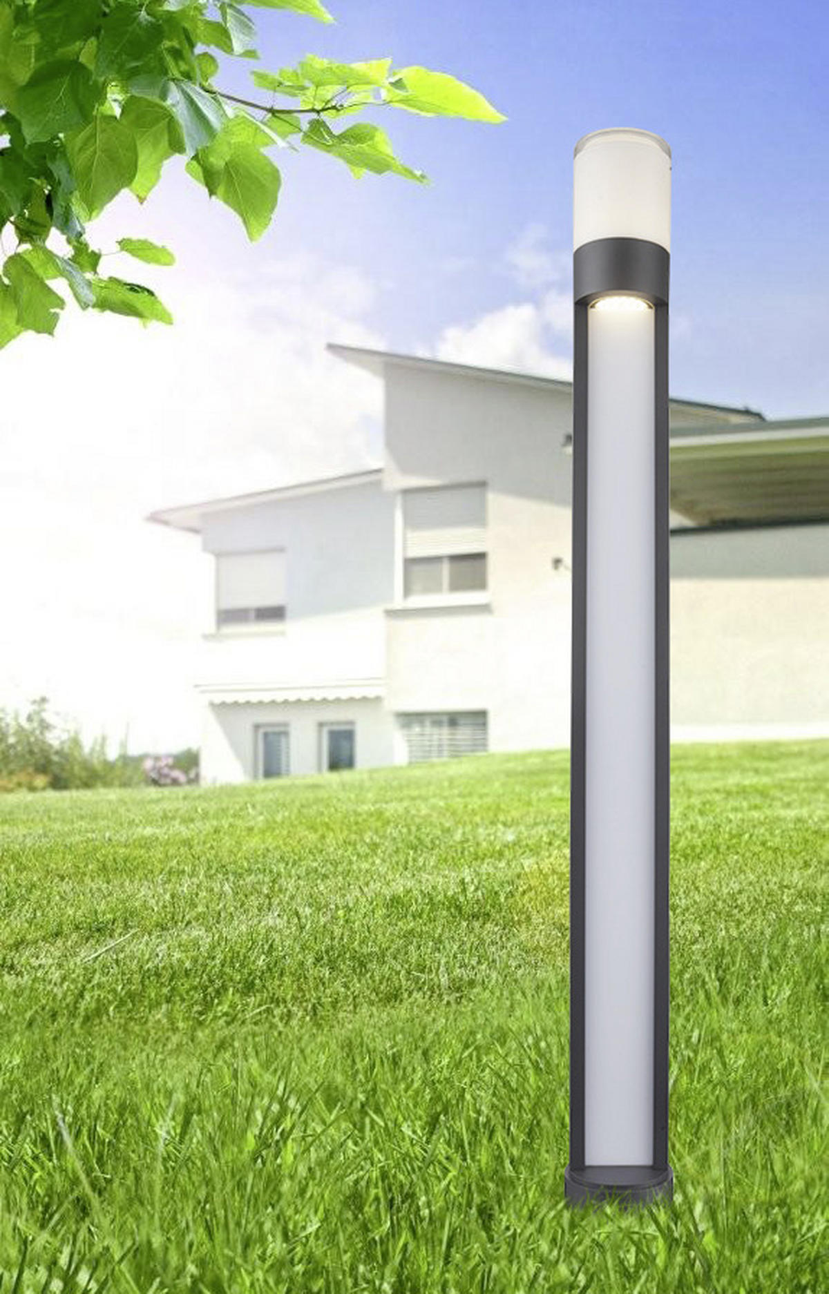 VÄGLAMPA - klar/opal, Basics, metall/plast (11/110cm) - Globo