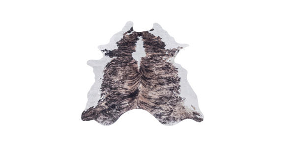 FELLTEPPICH 100/135 cm Etosha  - Braun/Weiß, Design, Leder/Textil (100/135cm) - Novel