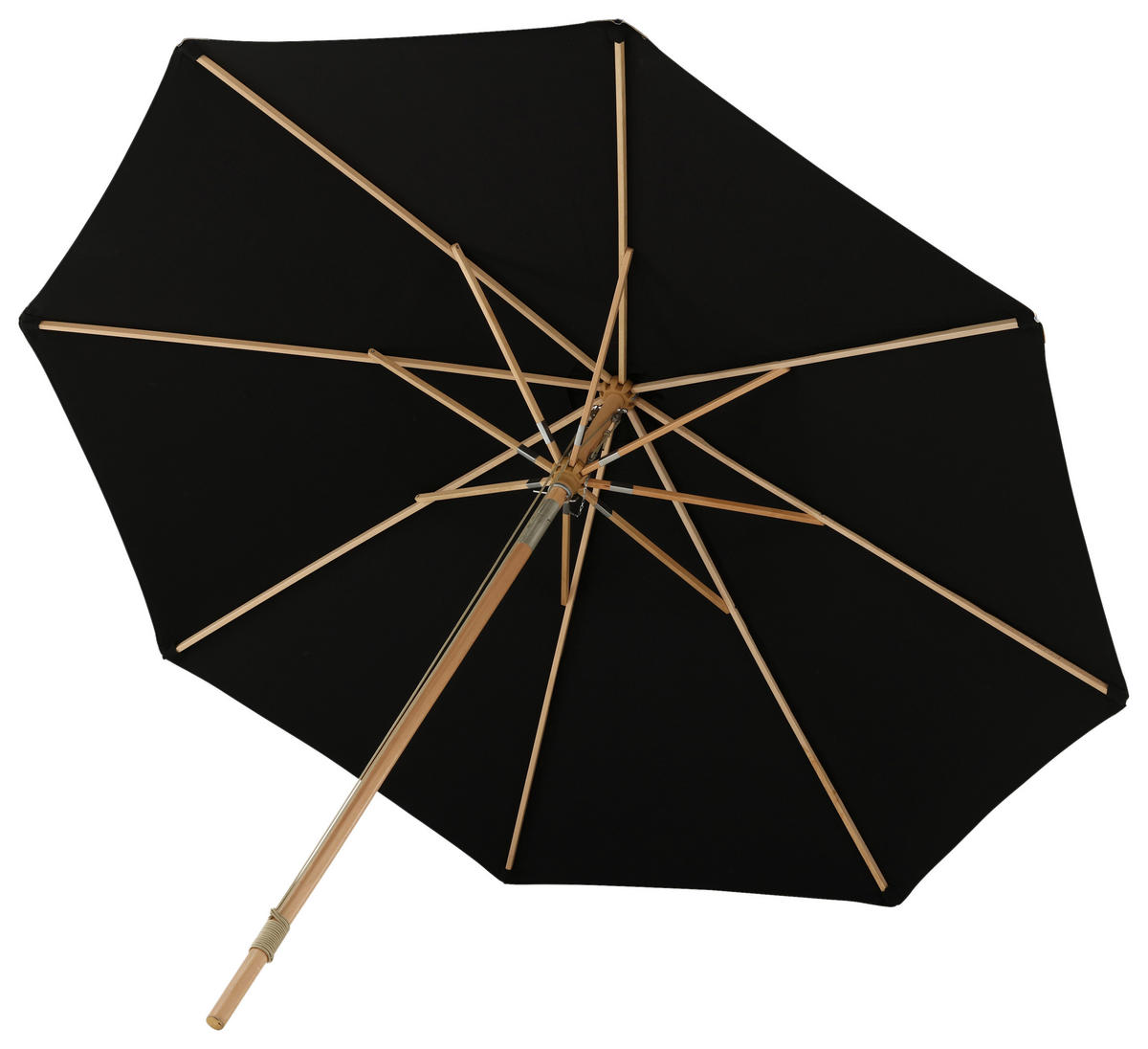 SONNENSCHIRM 330 cm  - Schwarz, KONVENTIONELL (330/258/330cm) - Gardenson