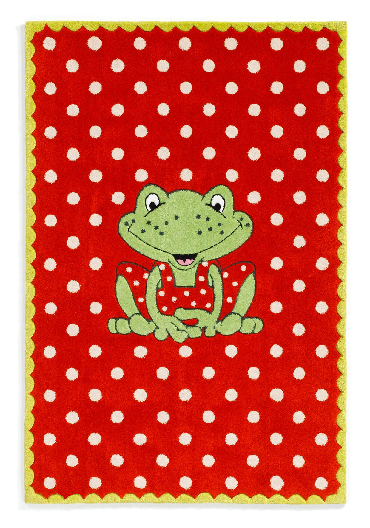 KINDERTEPPICH 70/140 cm Spiegelburg G.A.R.D.E.N  - Rot/Weiß, Trend, Naturmaterialien/Textil (70/140cm)