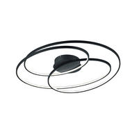 STROPNÍ LED SVÍTIDLO, 80/14 cm  - černá, Design, kov (80/14cm) - Trio Leuchten