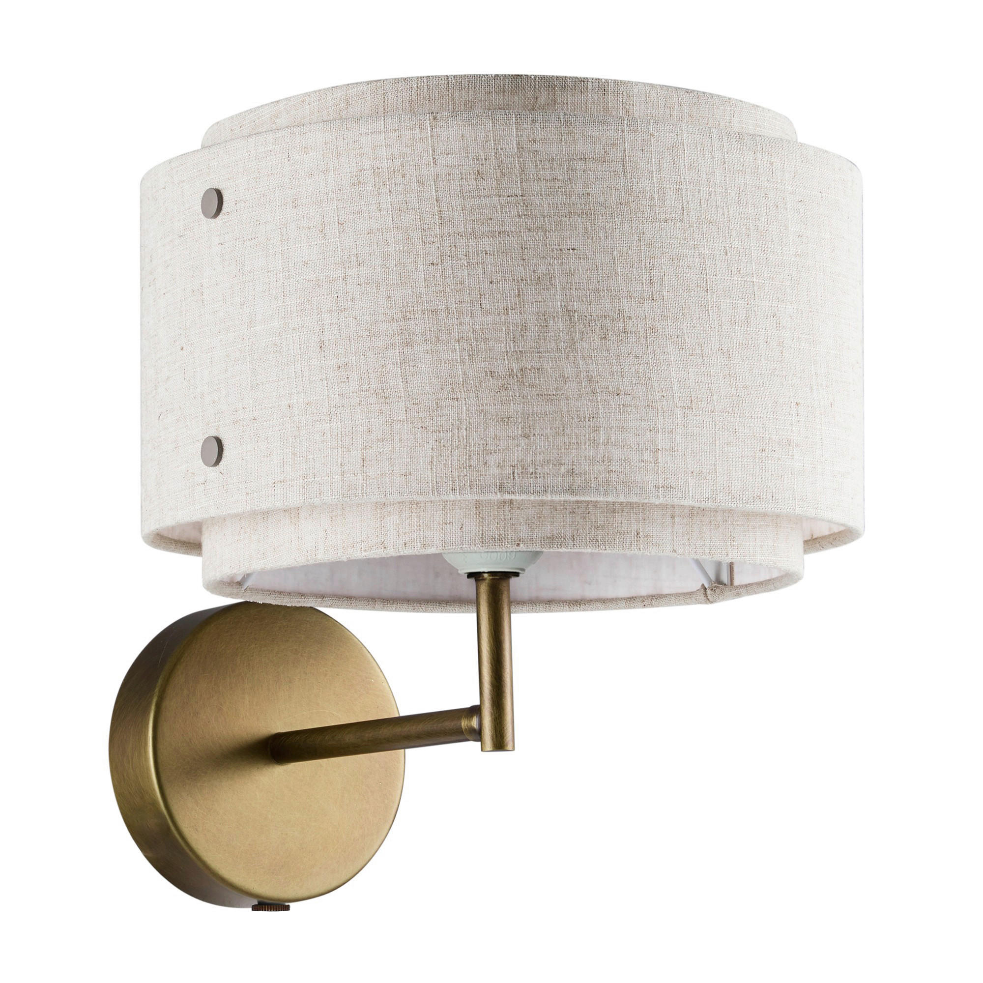 WANDLEUCHTE Takai 27,5/25 cm  - Beige, Design, Textil (27,5/25cm) - Nordlux