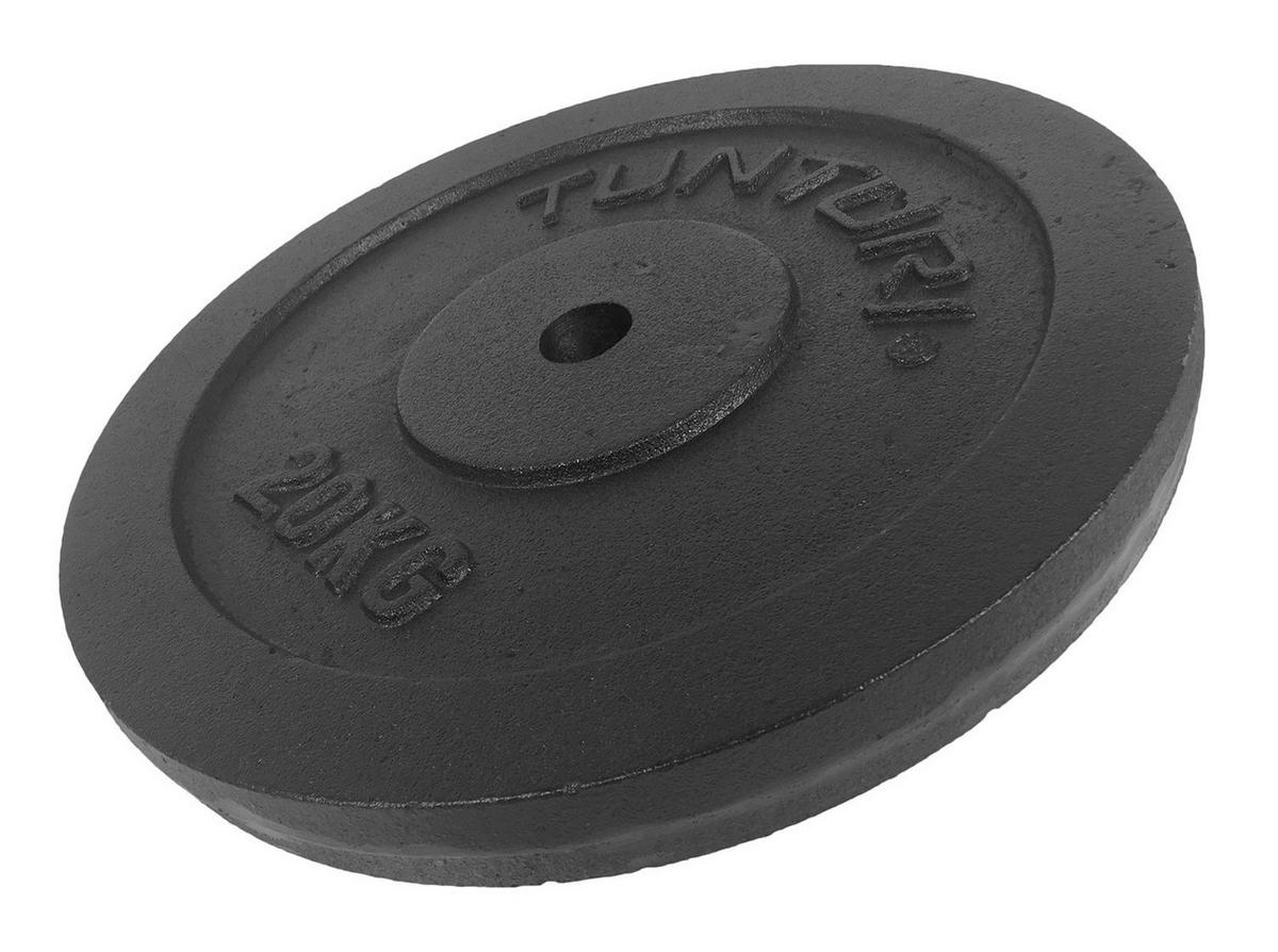 HANTELSCHEIBE  - Schwarz, KONVENTIONELL, Metall (35,5/35,5/3,8cm)