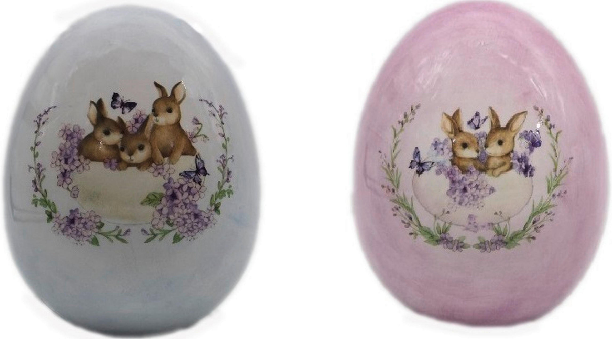 OKRASNO JAJCE        9,7/11,9 cm      rjava, lila, bela, pink  - lila/pink, Basics, keramika (9,7/11,9cm)