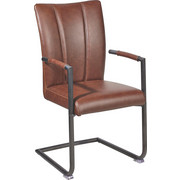 ŽIDLE S PODRUČKAMI, hnědá, - hnědá, Trend, kov/textil (60/98/52cm) - Ambia Home