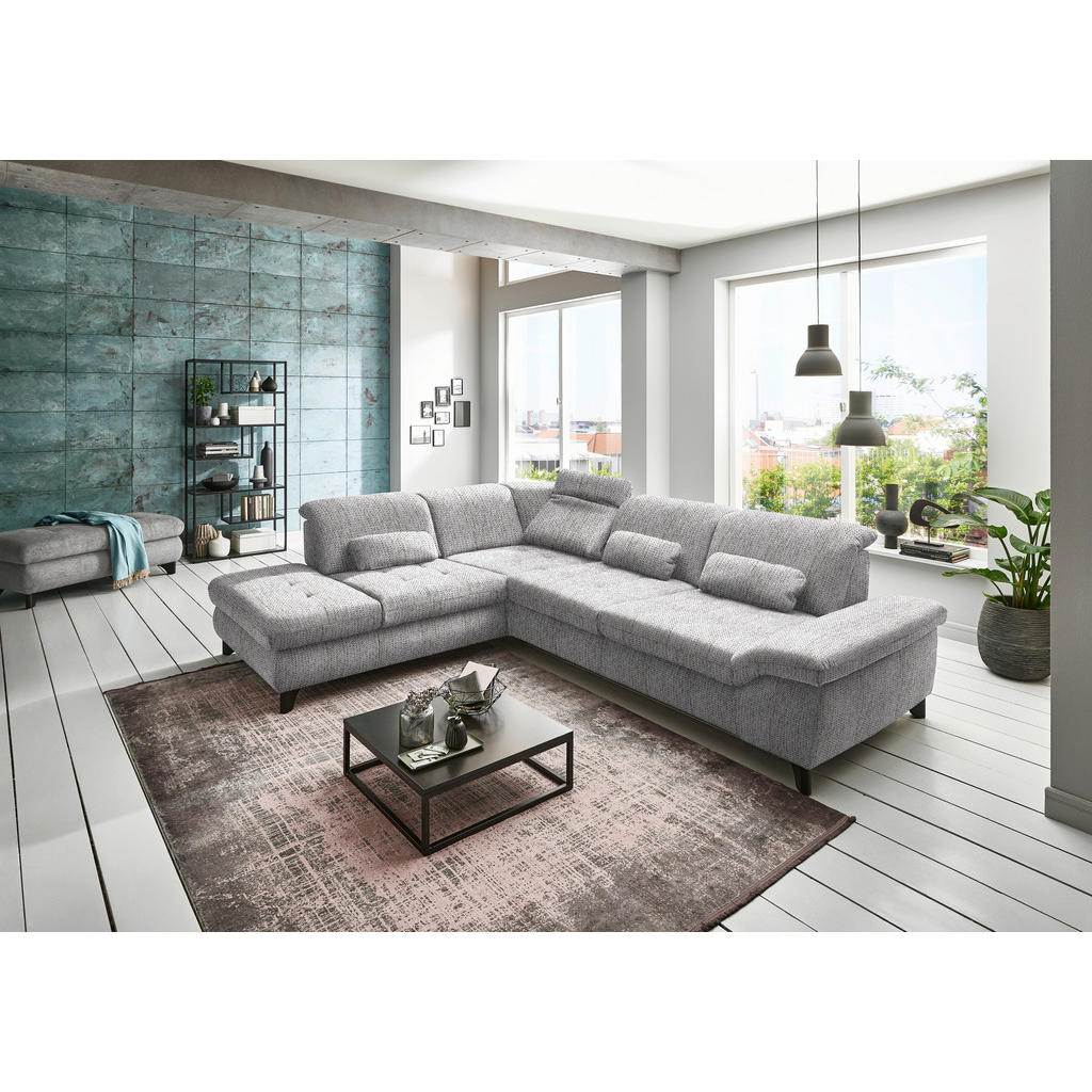 Thumbnail - Beldomo Style Ecksofa, Hellbraun, Textil, Ottomane links, L-Form, 319x260 cm, Goldenes M, Bettkasten erhältlich, Bettfun...