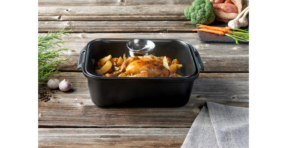 BRÄTER Perfect Cooking - Klar/Edelstahlfarben, Basics, Glas/Metall (40/26/12,2cm) - Homeware Profession.