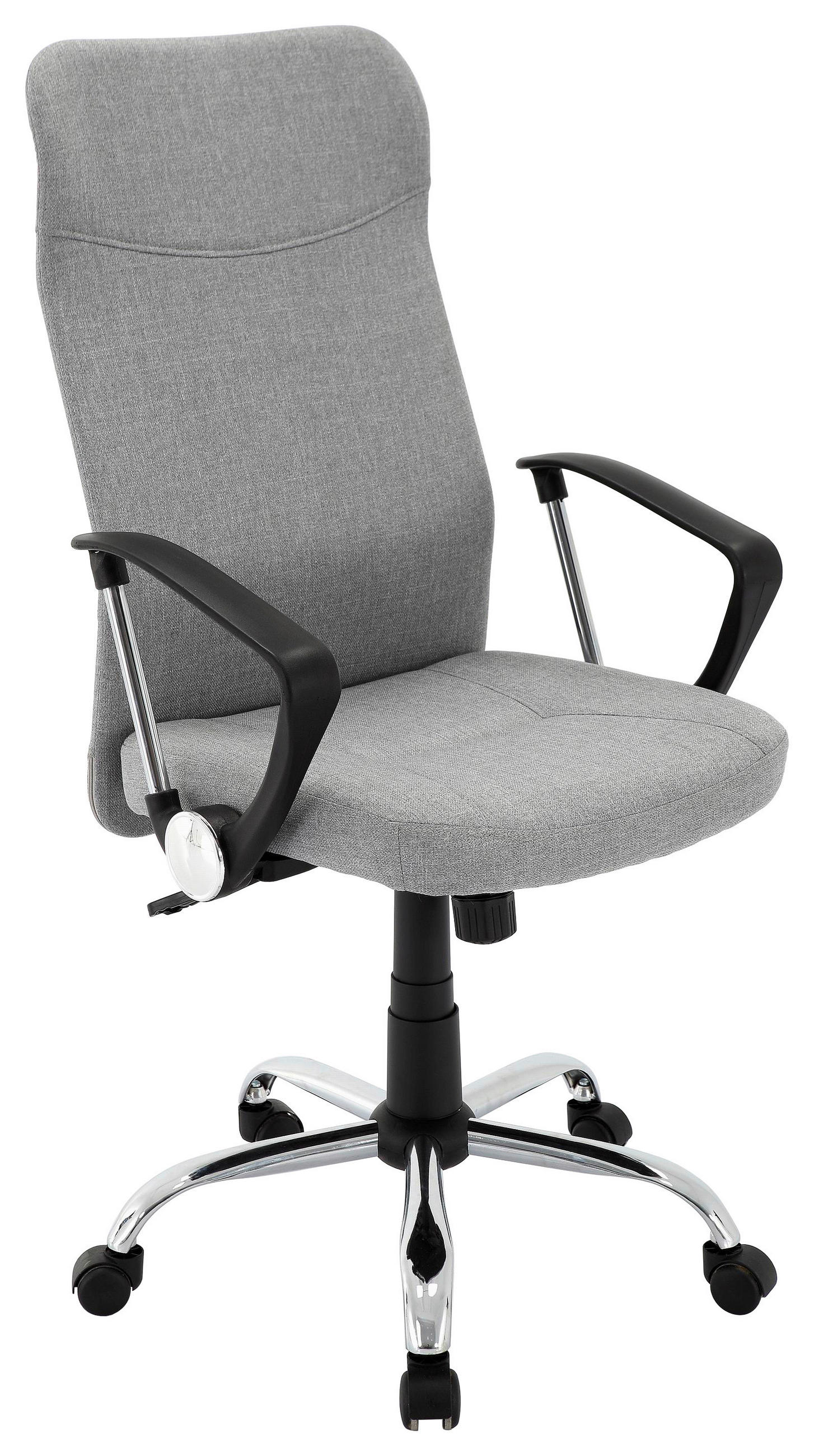 DREHSTUHL in Webstoff Hellgrau - Chromfarben/Hellgrau, Design, Kunststoff/Textil (60/109-119/61,5cm) - MID.YOU