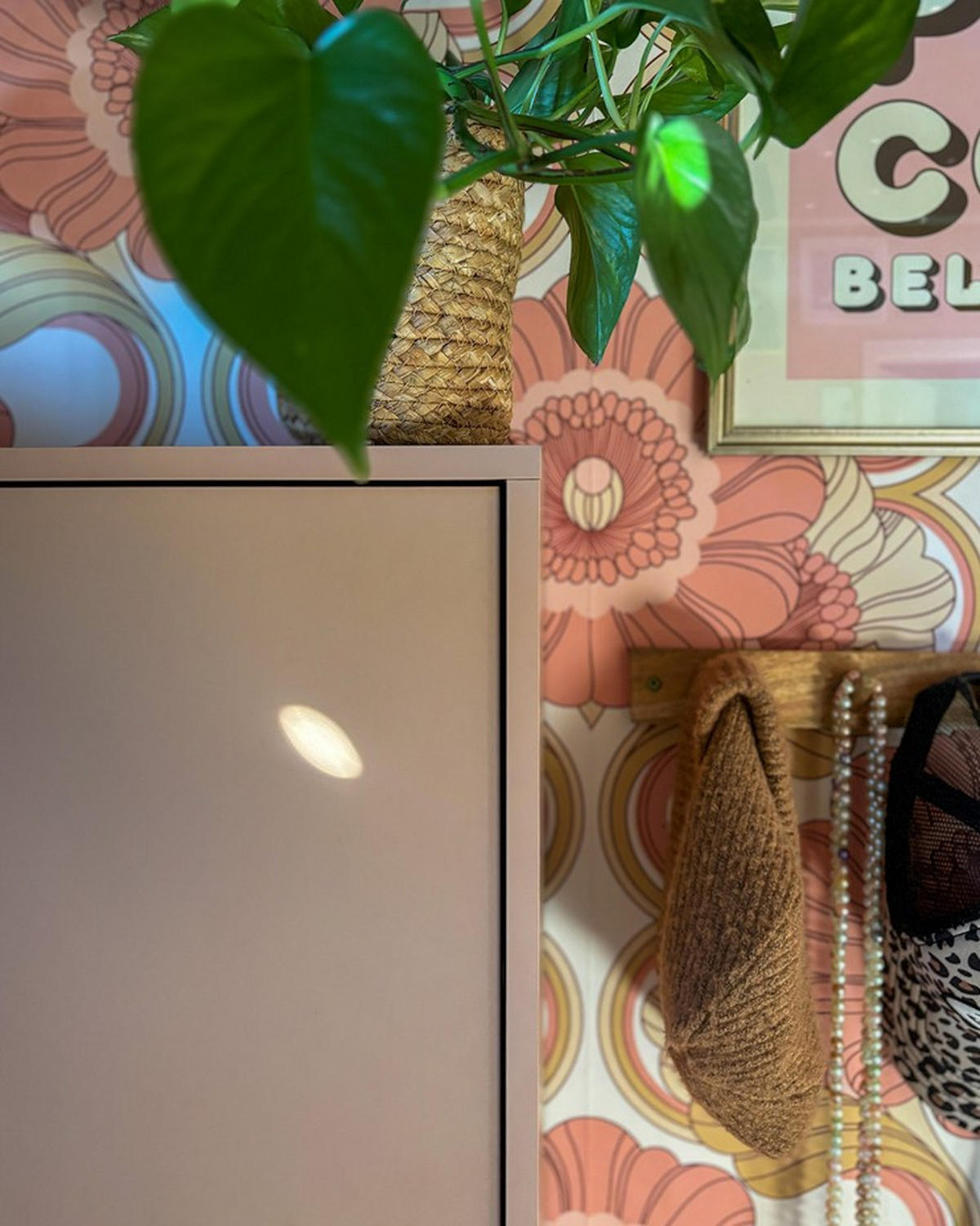 SCHUHKIPPER  in 59,8/92,2/19,55 cm  - Aprikose, Design, Holz/Holzwerkstoff (59,8/92,2/19,55cm) - MID.YOU