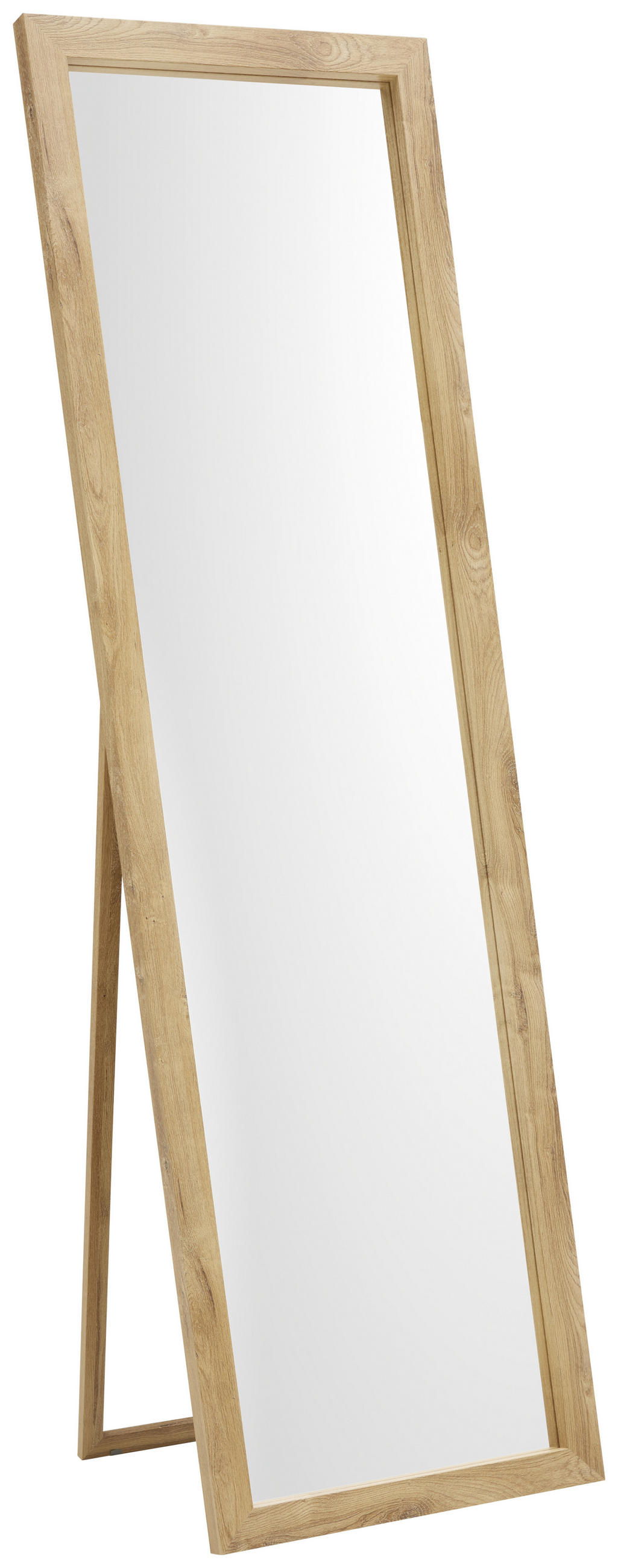 STOJACÍ ZRCADLO, 55/185/42 cm  - barvy dubu, Design, kompozitní dřevo/sklo (55/185/42cm) - Carryhome