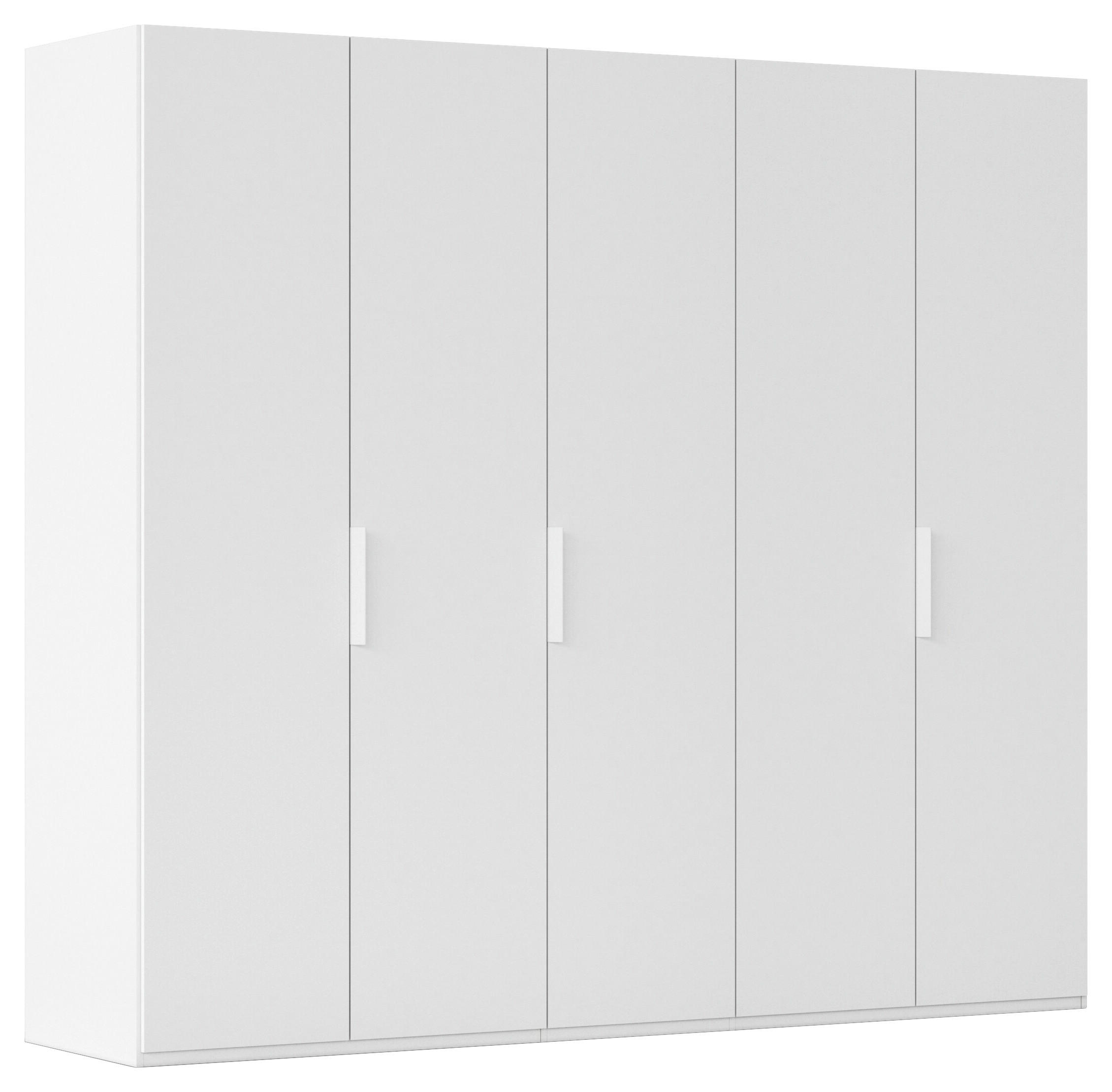 DREHTÜRENSCHRANK 251/223/61 cm,  in Weiß, 5 Tür(en)  - Weiß, Basics, Holzwerkstoff/Metall (251/223/61cm) - Novel