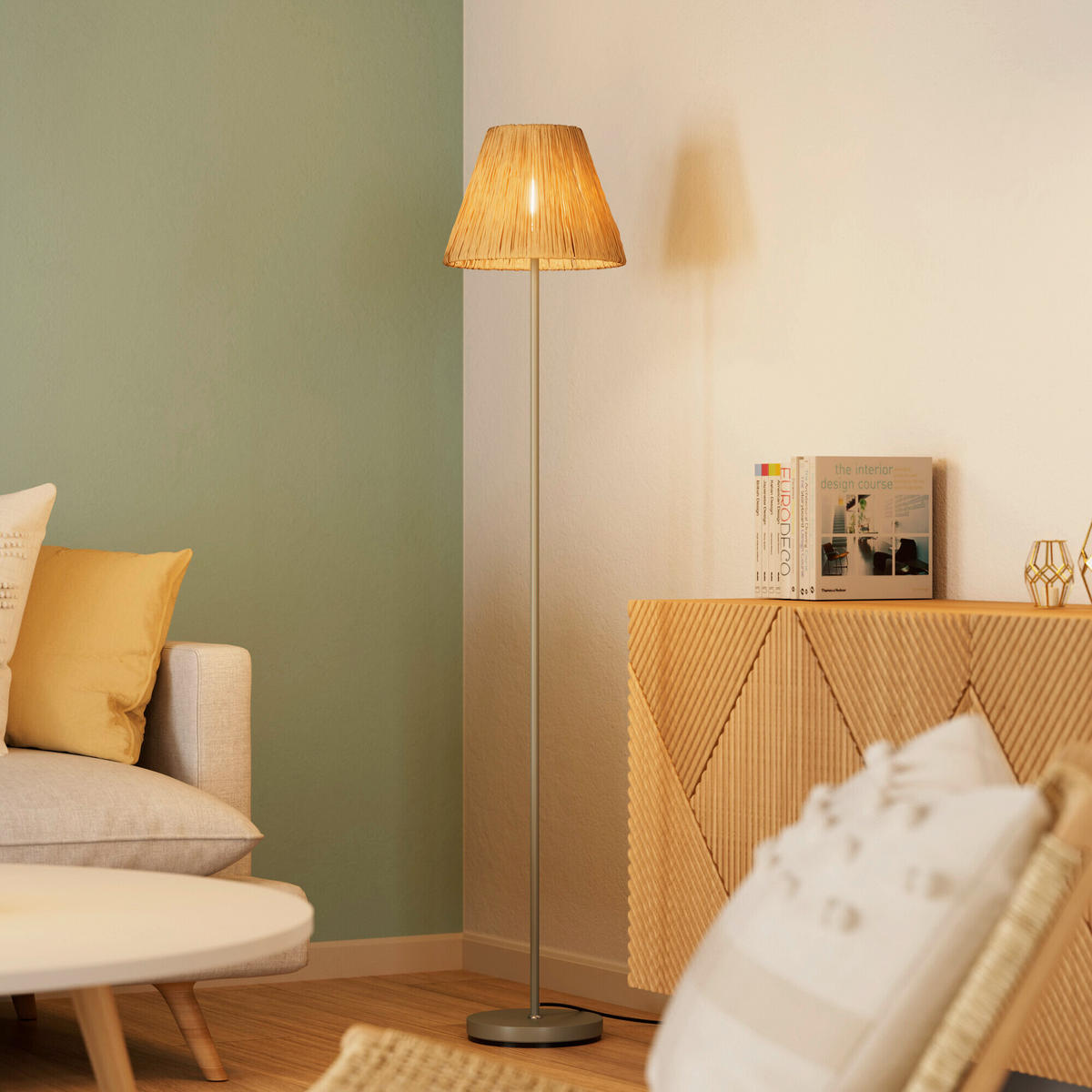 STEHLEUCHTE 30/160 cm    - Basics, Glas/Metall (30/160cm) - Osram