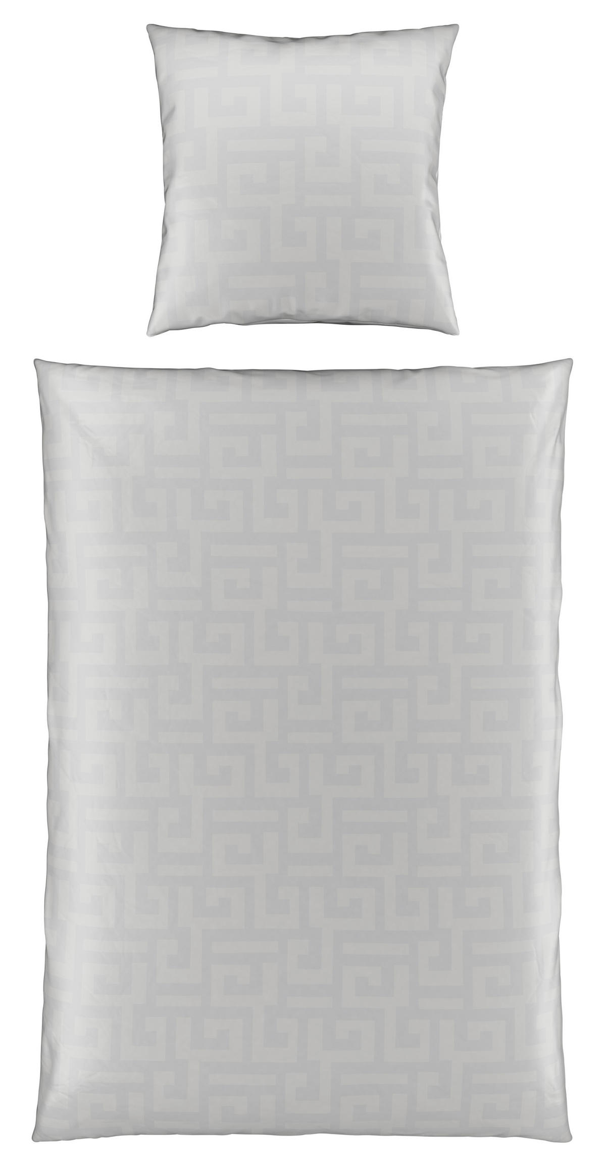 WENDEBETTWÄSCHE Satin 155/220 cm  - Silberfarben, Basics, Textil (155/220cm) - Bio:Vio