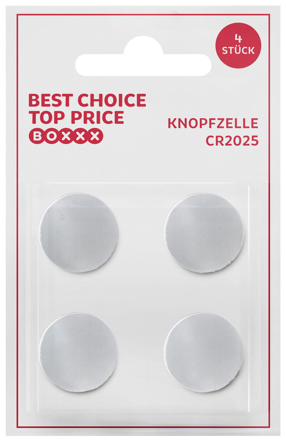 BATTERIE - Rot/Silberfarben, Basics (2/0,25cm) - Boxxx