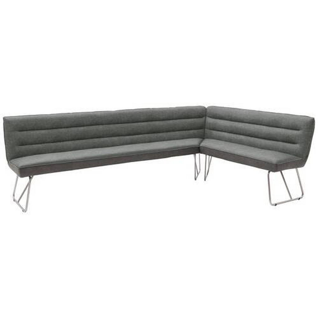Thumbnail - Dieter Knoll Eckbank, Grau, Edelstahl, Metall, Textil, 6-7-Sitzer, seitenverkehrt montierbar, Eckteil, L-Form, 284x184 c...