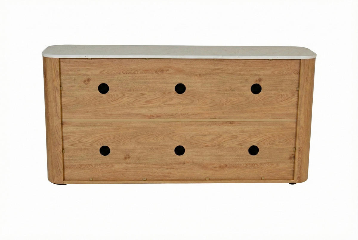 SIDEBOARD  150/74,1/39 cm  - Eichefarben/Weiß, KONVENTIONELL, Holzwerkstoff/Kunststoff (150/74,1/39cm) - MID.YOU