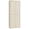 SCHUHSCHRANK Sandfarben  - Sandfarben/Grau, MODERN, Holzwerkstoff/Kunststoff (74,5/191,9/34,9cm) - Xora
