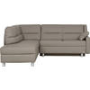 ECKSOFA in Echtleder Taupe  208/226 cm  - Taupe, KONVENTIONELL, Leder (208/226cm) - Sedda