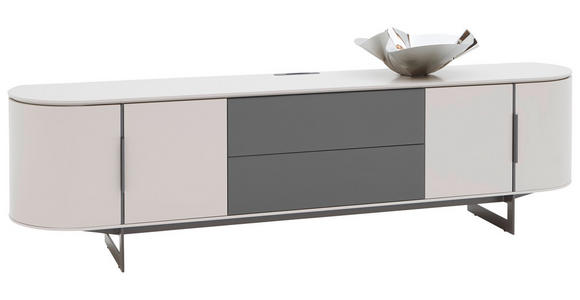 LOWBOARD 240/65/45 cm - Anthrazit/Beige, Design, Holzwerkstoff/Metall (240/65/45cm) - Ambiente