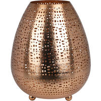 TEELICHTHALTER  - Goldfarben, Basics, Metall (17,5/21cm)
