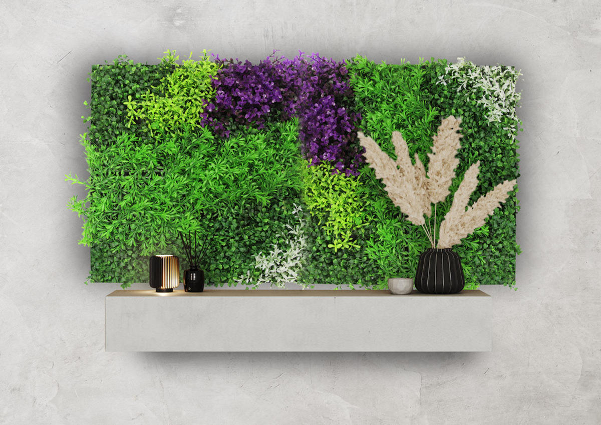 AKUSTIKPANEEL Modular Wall System Design Flora 52/52/4 cm  - Multicolor, MODERN, Kunststoff (52/52/4cm) - Jangal