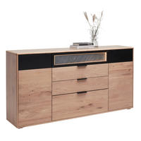SIDEBOARD  in 185/94,6/42 cm  - Eiche Bianco/Eichefarben, Natur, Holz/Holzwerkstoff (185/94,6/42cm) - Linea Natura