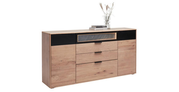 SIDEBOARD Eiche Bianco  185/94,6/42 cm  - Eiche Bianco/Eichefarben, Natur, Holz/Holzwerkstoff (185/94,6/42cm) - Linea Natura