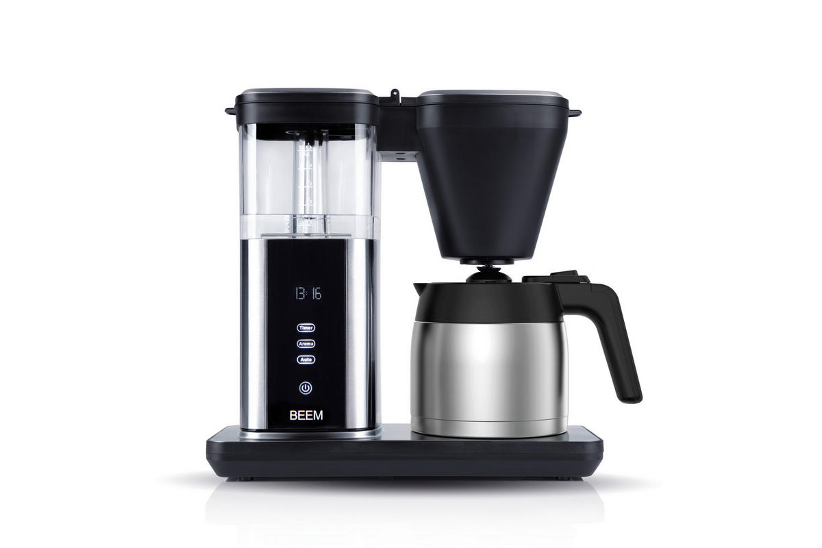 FILTERKAFFEEMASCHINE  - Edelstahlfarben/Schwarz, Trend, Kunststoff/Metall (40/21/40cm) - Beem