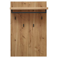 GARDEROBENPANEEL  in 70/108/31 cm  - Eichefarben/Anthrazit, Natur, Holz/Holzwerkstoff (70/108/31cm) - Linea Natura