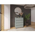 KOMMODE Line  in 80/103/48 cm  - Schwarz/Grün, Design, Holzwerkstoff/Kunststoff (80/103/48cm) - Carryhome