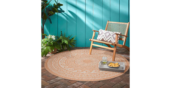 OUTDOORTEPPICH 160/160 cm Comilla Beige - Beige, Basics, Textil (160/160cm) - Novel