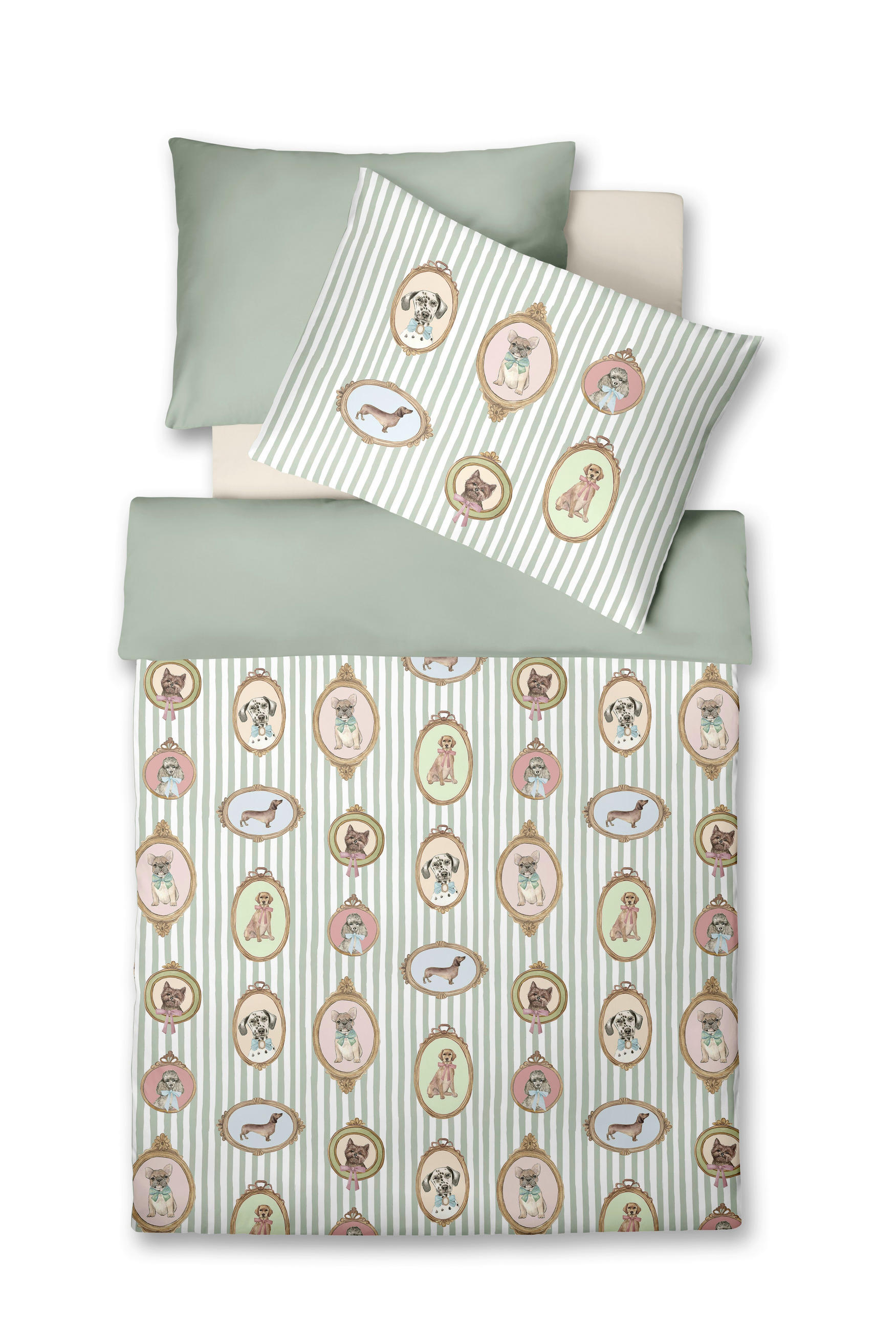 POVLEČENÍ olivově zelená 140/200 cm - olivově zelená, Basics, textil (140/200cm) - Fleuresse