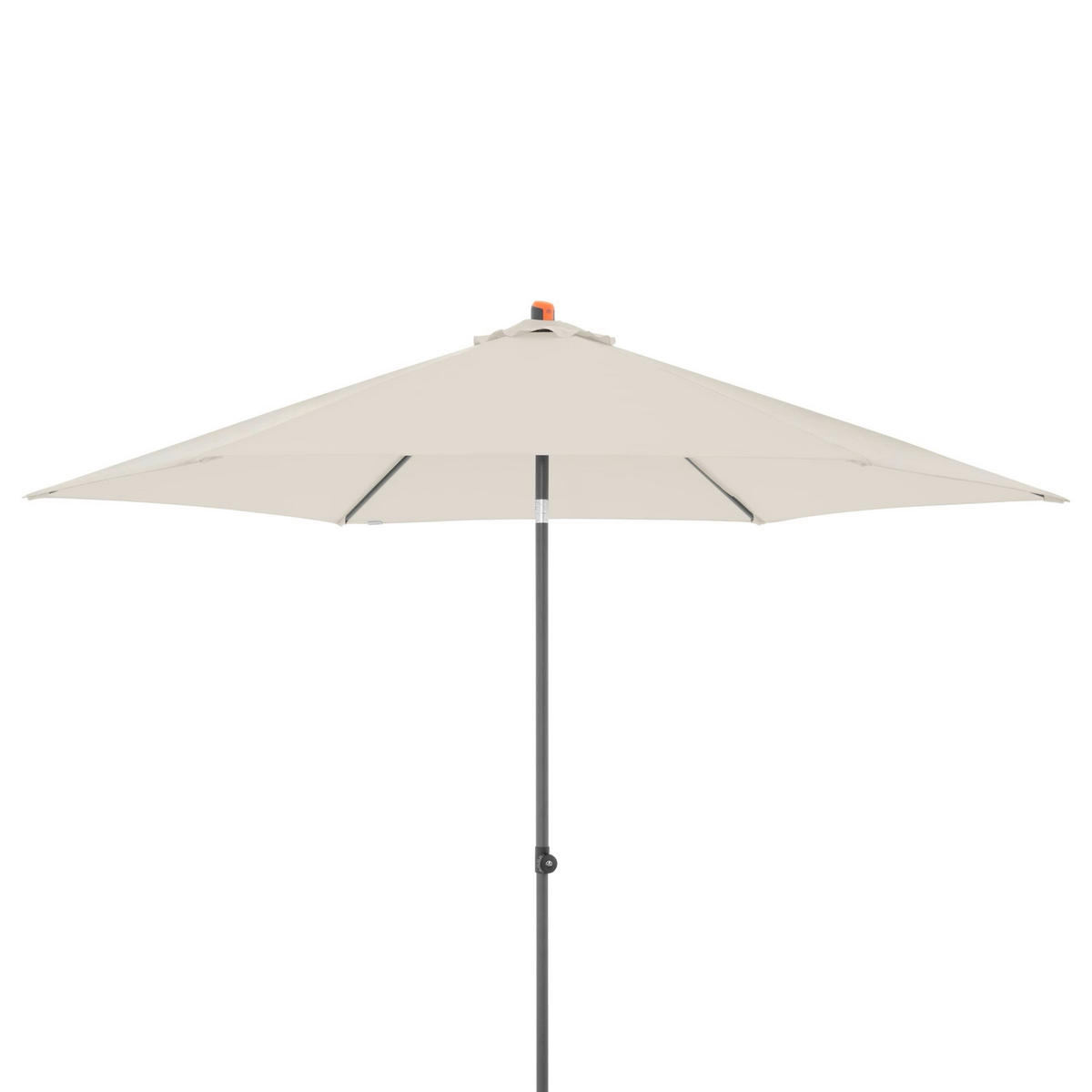 SONNENSCHIRM  300/300 cm  - Anthrazit/Naturfarben, Basics, Textil/Metall (300/300cm) - Doppler