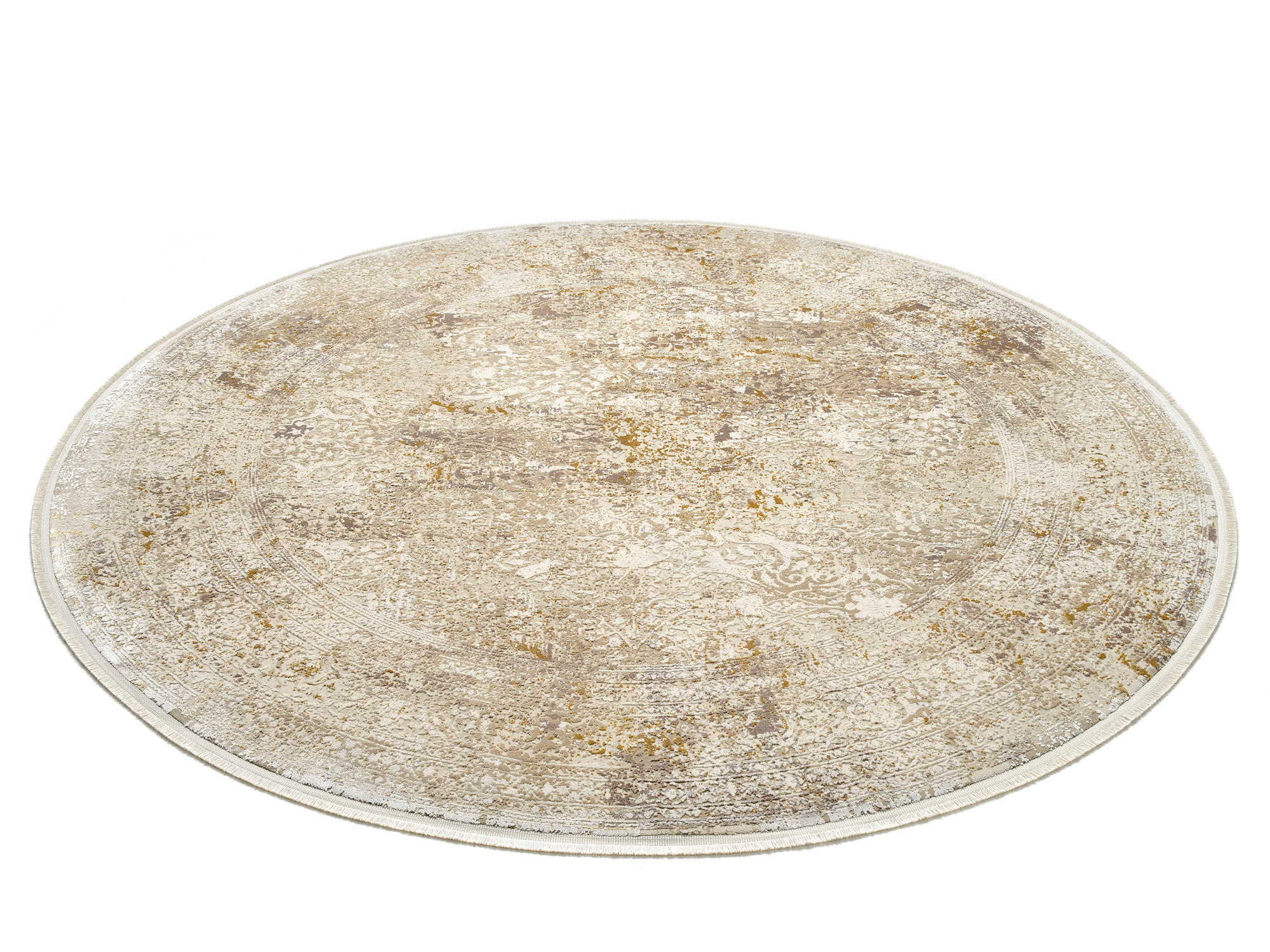 VINTAGE-TEPPICH 200 cm Avignon Goldfarben, Beige  - Beige/Goldfarben, Design, Textil (200cm) - Dieter Knoll