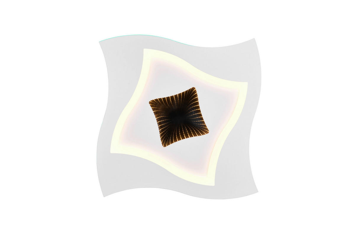 Plafonieră Cu Led - alb, Design, metal (50/50/6cm)