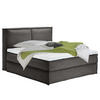 BOXSPRINGBETT 200/200 cm  in Anthrazit  - Anthrazit/Schwarz, Design, Textil (200/200cm) - home24