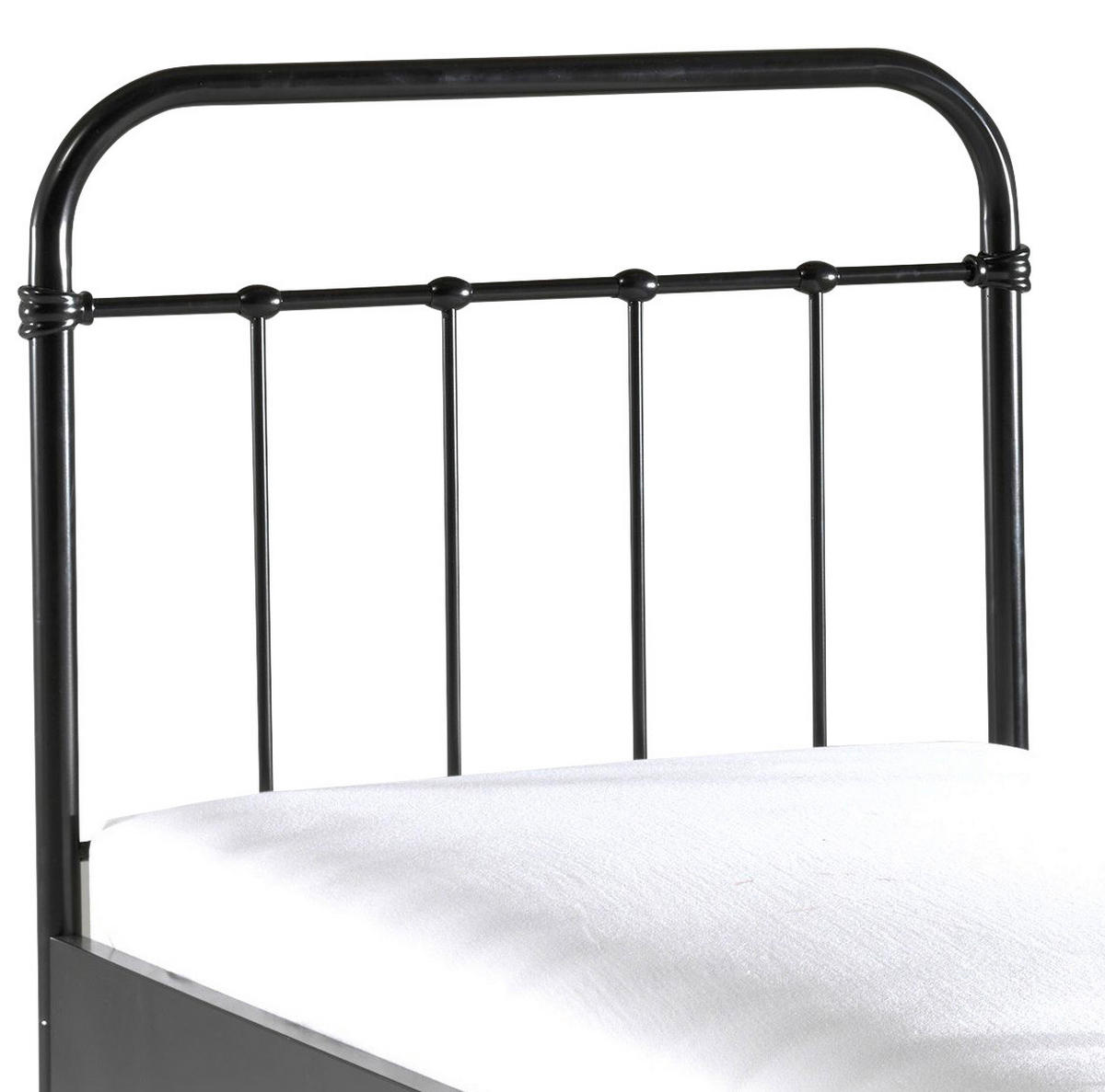 KINDER-/JUNIORBETT - Schwarz, ROMANTIK / LANDHAUS, Metall (90/200cm) - MID.YOU
