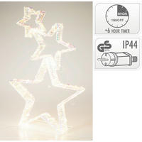 STEA DECORATIVĂ - transparent, Basics, metal (50/10/80cm)