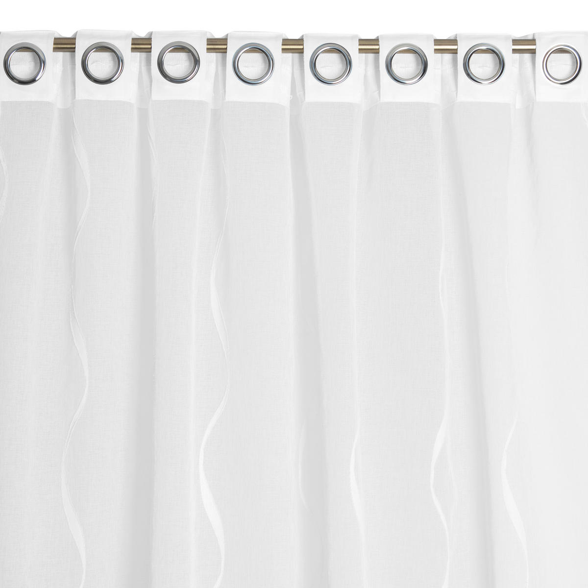 FERTIGVORHANG  transparent   140/280 cm  - Weiß, Basics, Textil (140/280cm)