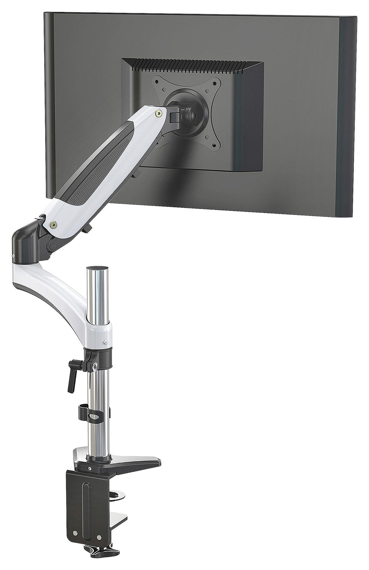 MONITOR-HALTERUNG Metall Weiß, Schwarz  - Schwarz/Weiß, Basics, Metall (40/38/32cm) - MID.YOU