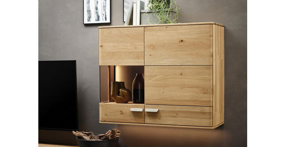 HÄNGEELEMENT Wildeiche  106,9/87,4/37,1 cm  - Wildeiche/Bronzefarben, Natur, Glas/Holz (106,9/87,4/37,1cm) - Valnatura