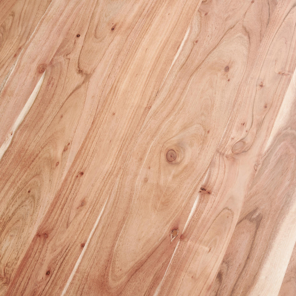 ESSTISCH in Holz, Metall  - Schwarz/Akaziefarben, Natur, Holz/Metall (100/76/100cm) - Livetastic