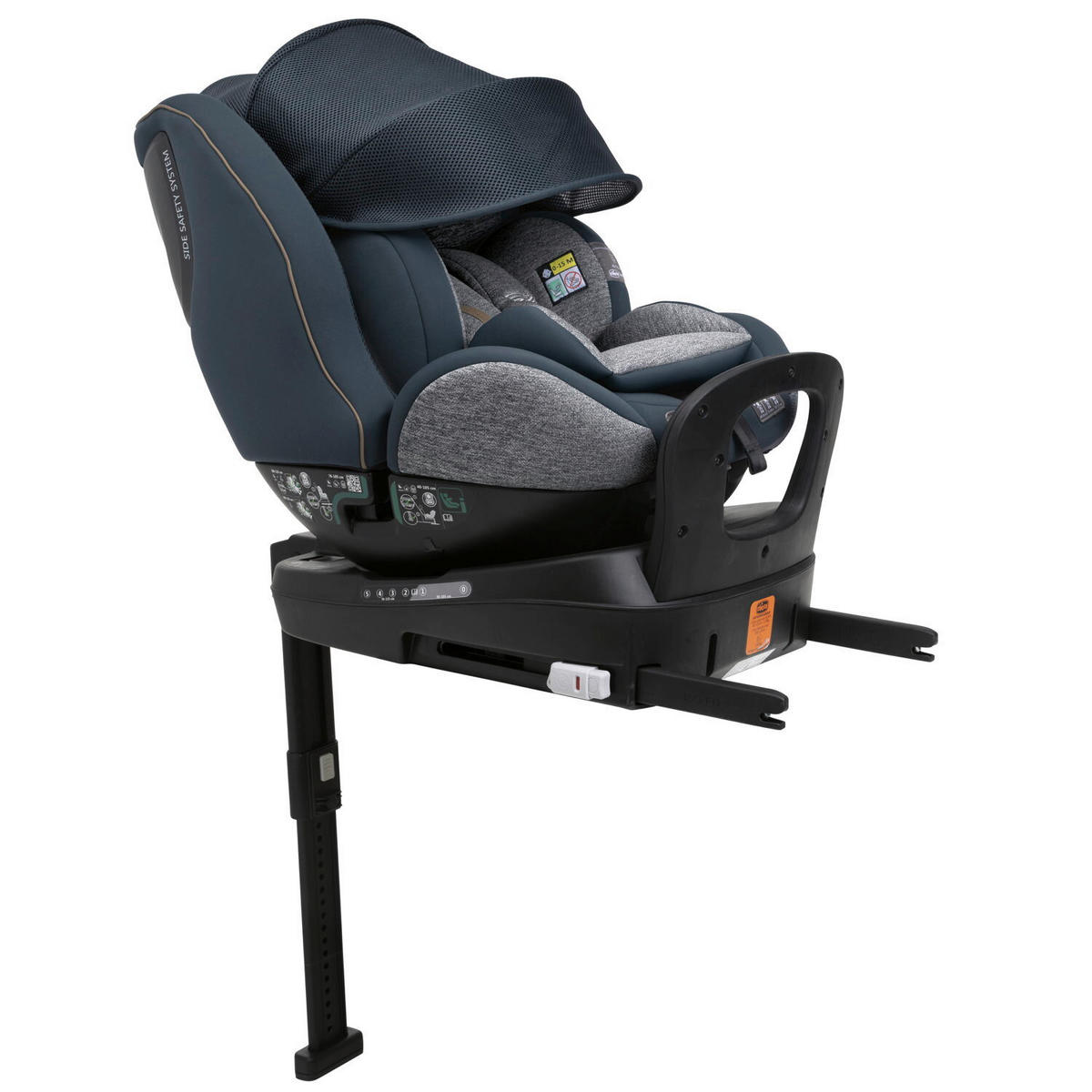 KINDERAUTOSITZ SEAT3FIT AIR   - Graphitfarben, Basics (49/44/61cm) - Chicco