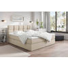 BOXBETT 140/200 cm  in Creme  - Creme/Schwarz, LIFESTYLE, Holz/Holzwerkstoff (140/200cm) - Livetastic