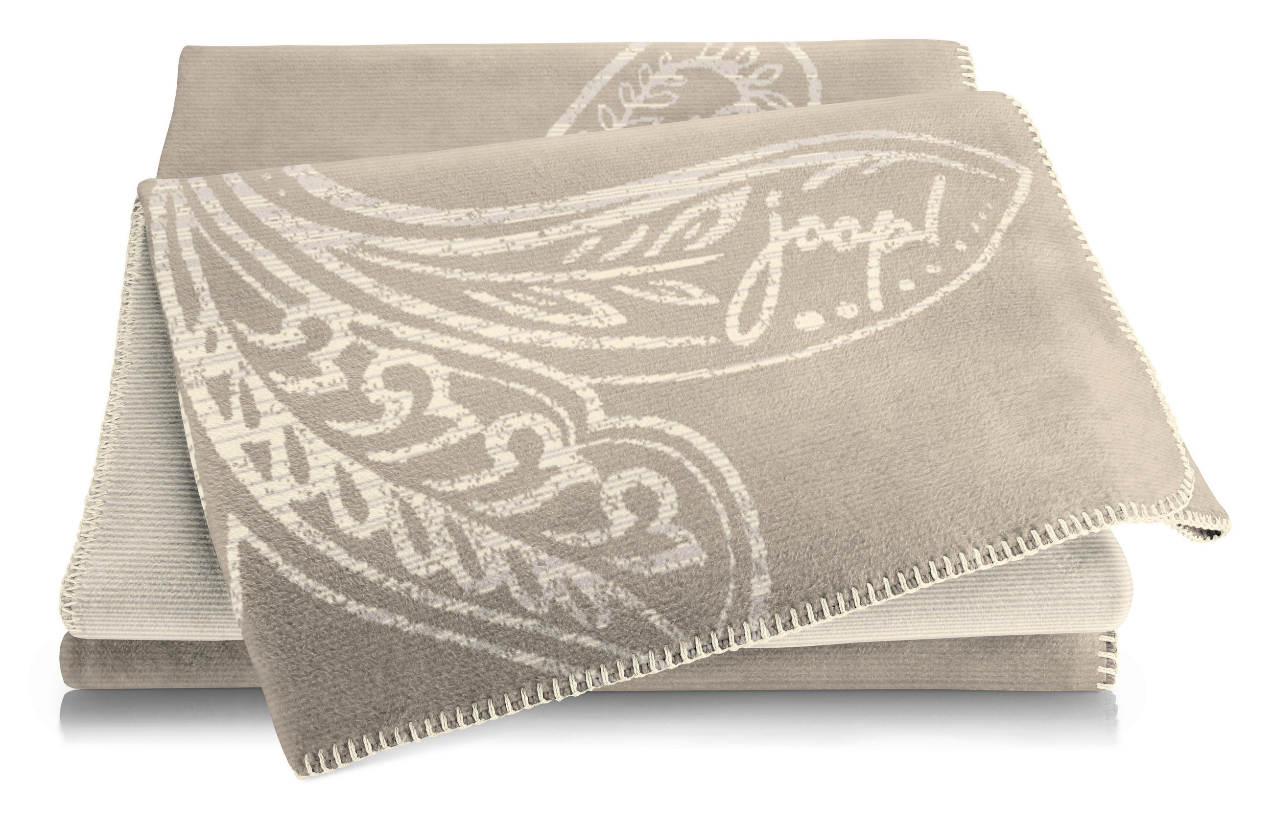 WOHNDECKE JOOP! HW 2025/26 150/200 cm  - Taupe/Ecru, Design, Textil (150/200cm) - Joop!