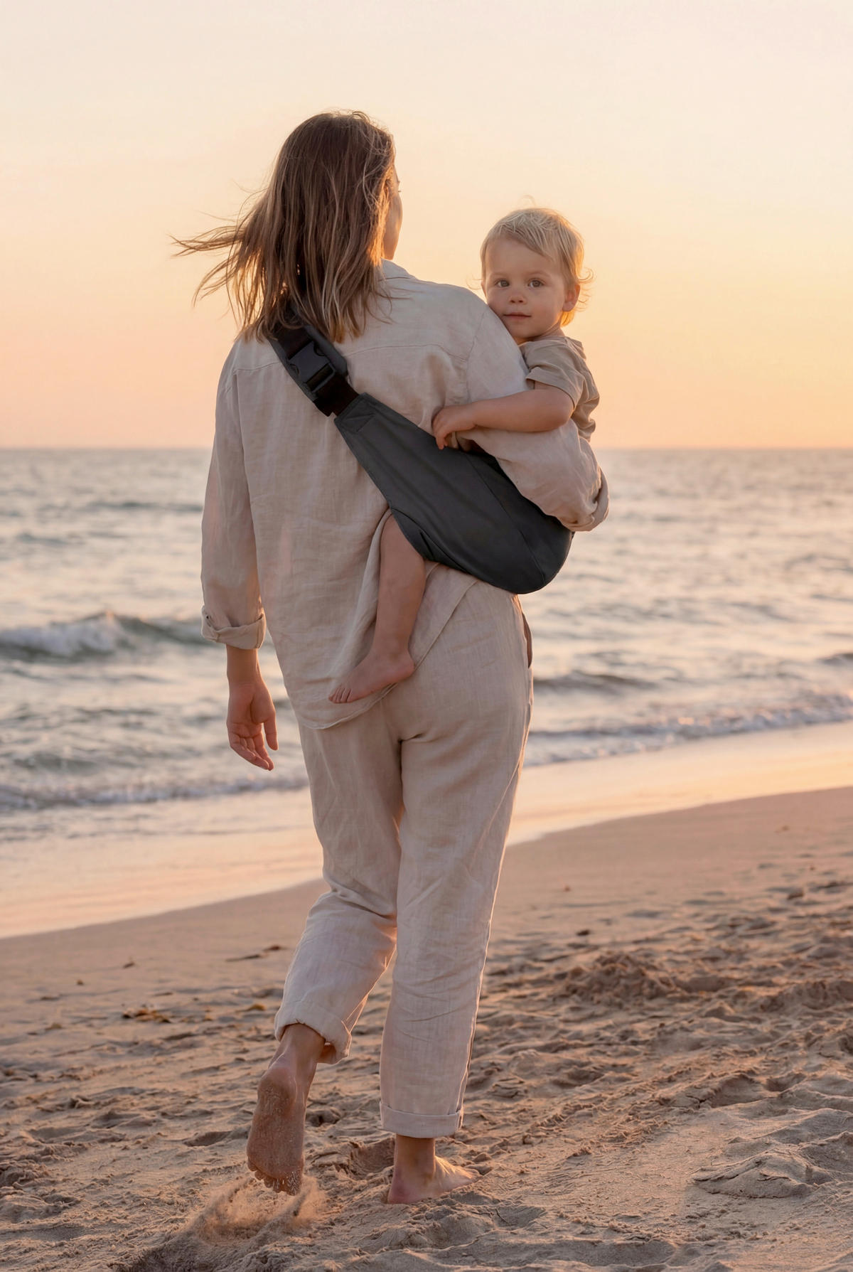 HÜFTTRAGE  - Schwarz, Basics, Textil - Fillikid